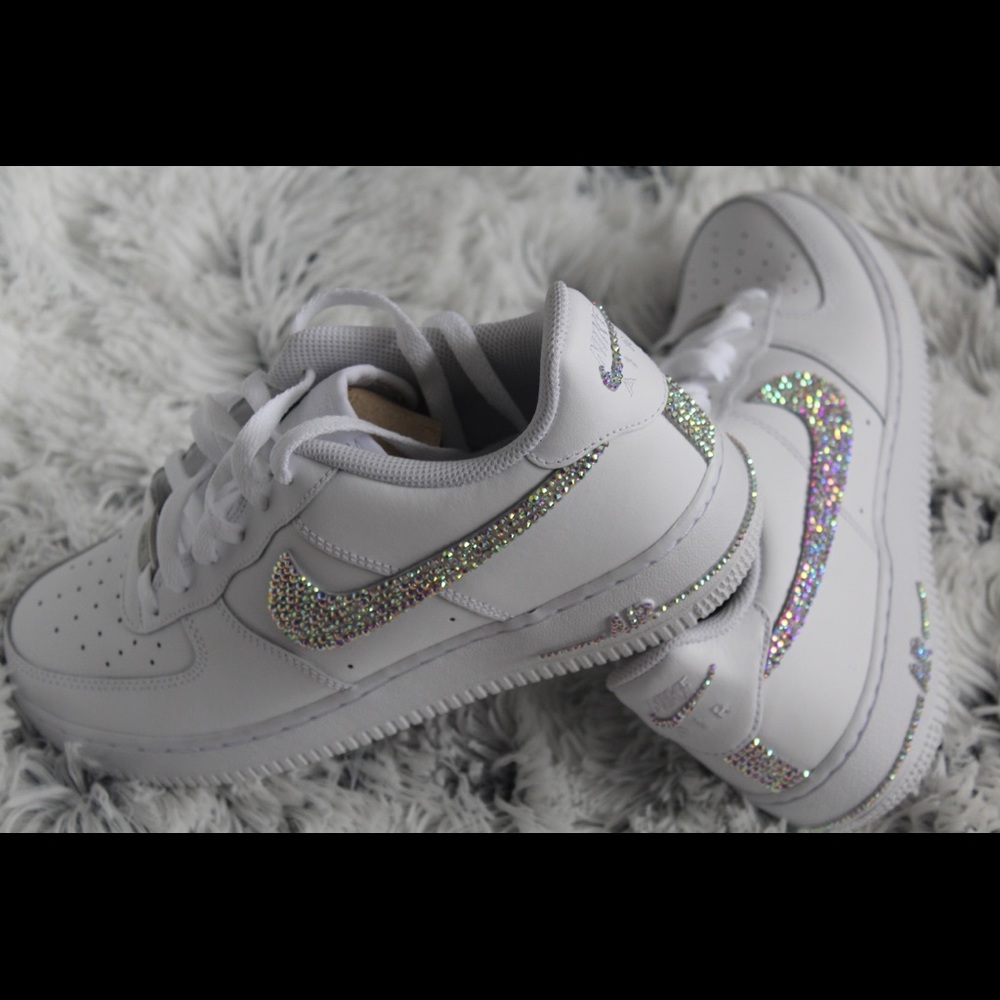 Custom Rhinestone Air Force 1s